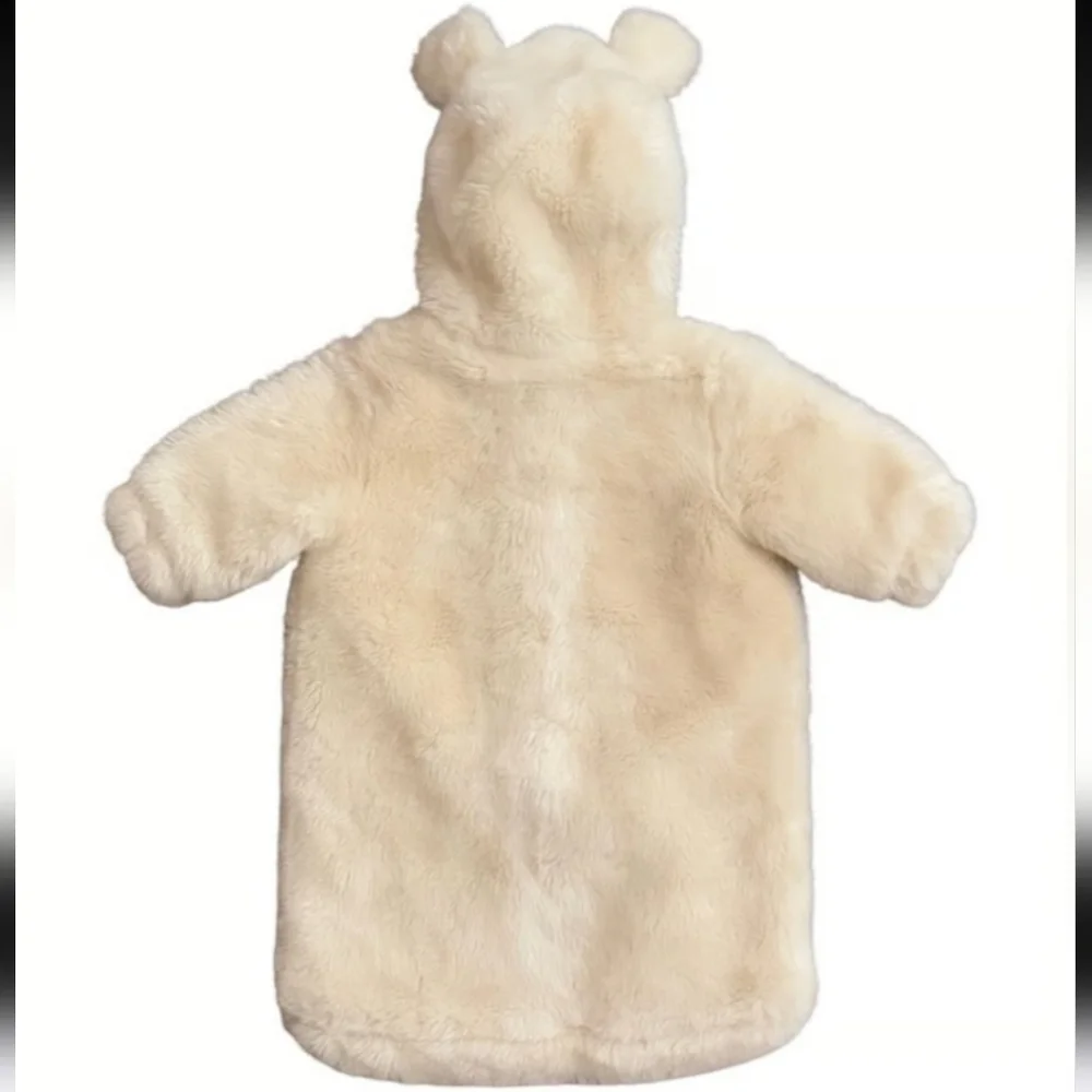 MON LAPIN Fur Silky Plush Infant Baby Zip Snowsuit Sack Bunting NWT